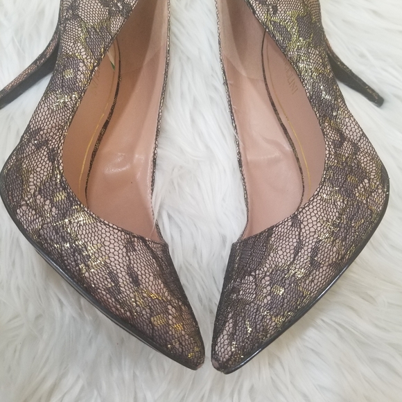 Elegant Women's Lace-Covered Shoes by Enzo Angiolini Size 9.5M - Picture 5 of 17